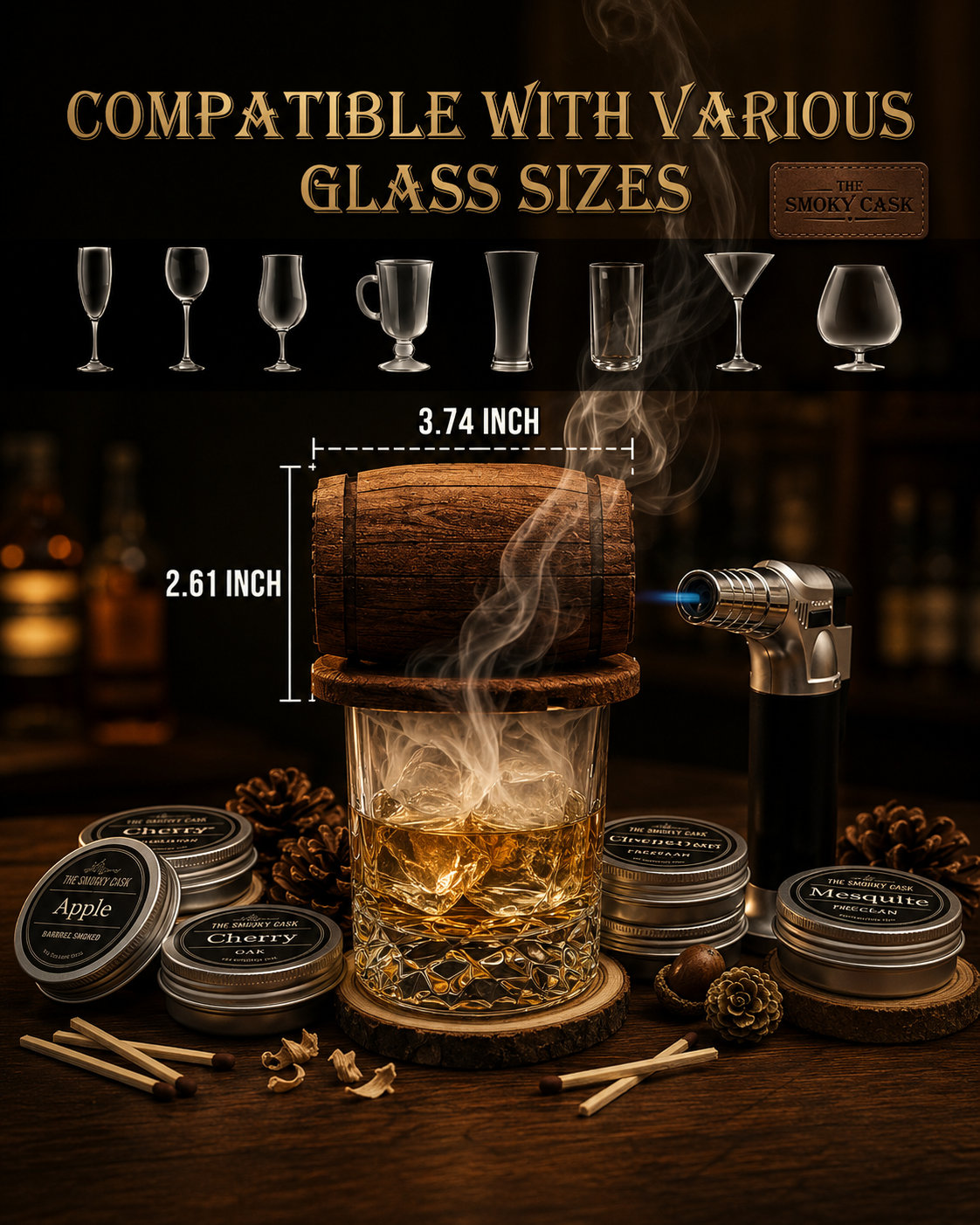 Yodel Whiskey Smoker Kit