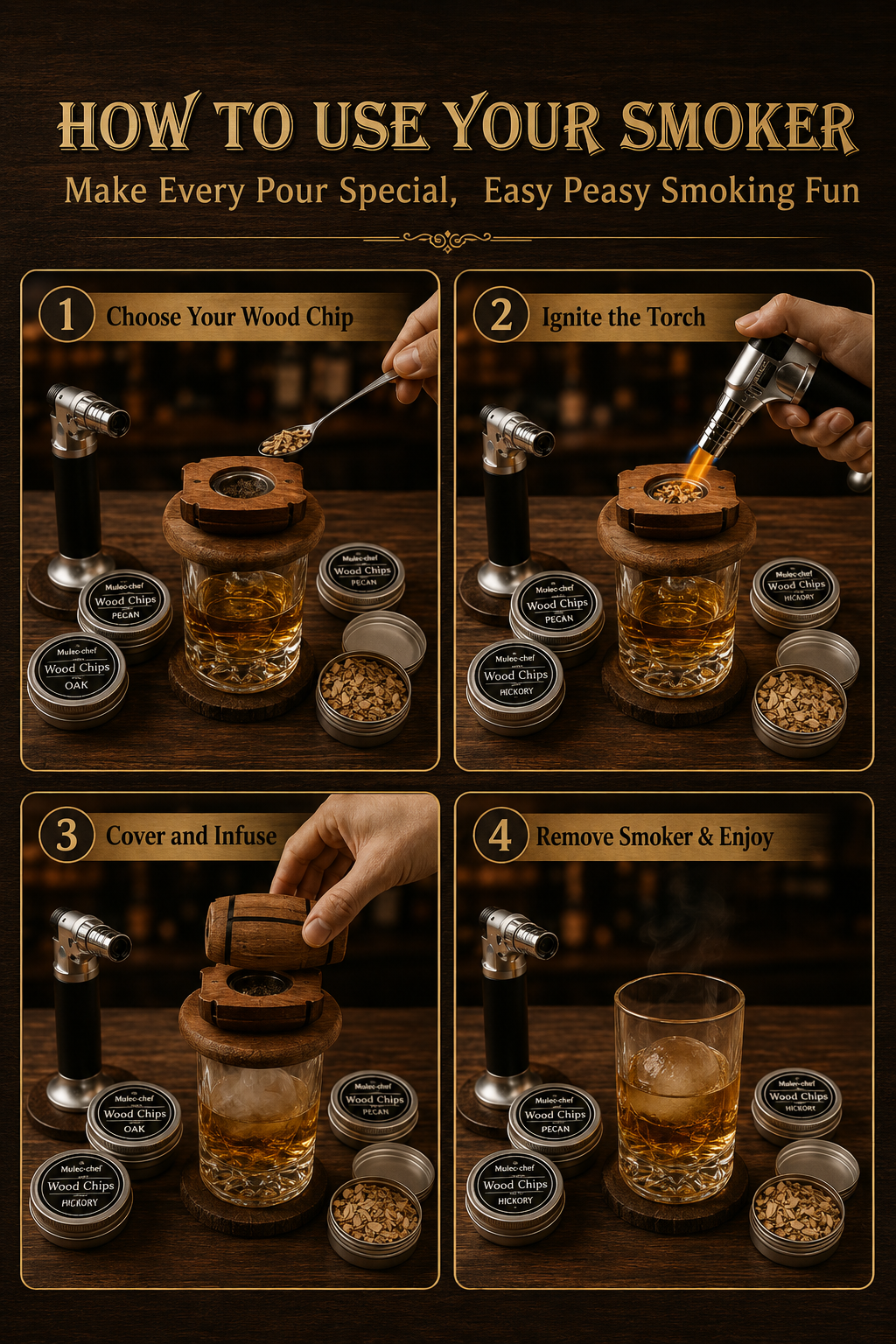 Yodel Whiskey Smoker Kit